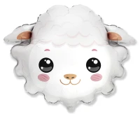 Foil balloon 24" FX - Sheep,  unpacked (flat)